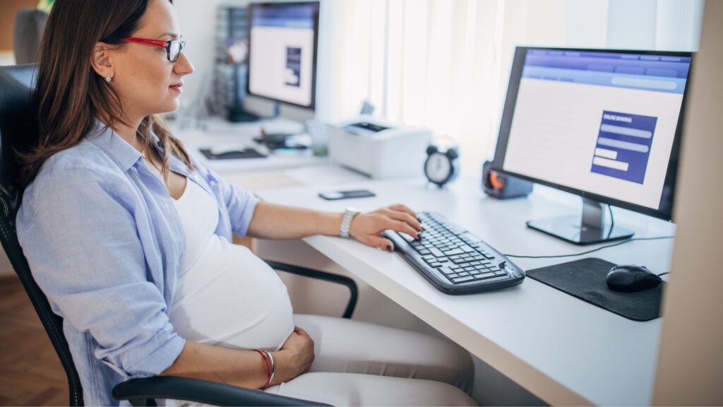 Gestante no trabalho